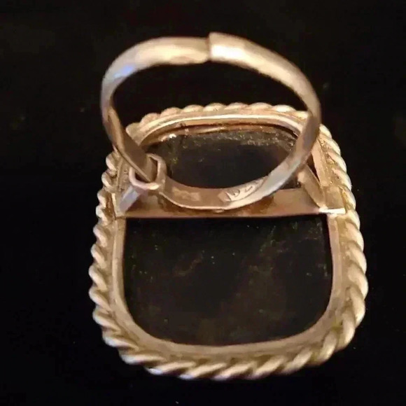 Massive blue Druzy Stone Ring Size 9 - Picture 4 of 4